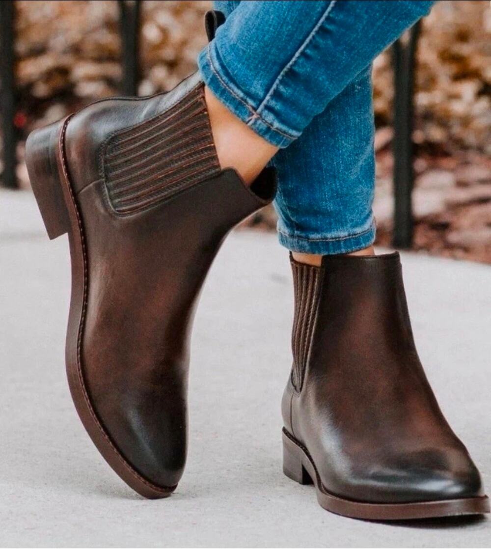 Thursday Boot Co. Dreamer Chelsea Boot Brown(Black Coffee) Leather $160 Sz 7